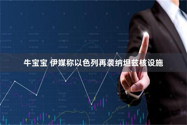 牛宝宝 伊媒称以色列再袭纳坦兹核设施