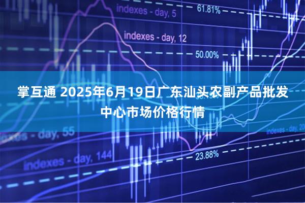 掌互通 2025年6月19日广东汕头农副产品批发中心市场价格行情
