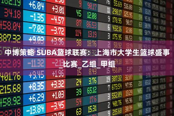 中博策略 SUBA篮球联赛：上海市大学生篮球盛事_比赛_乙组_甲组